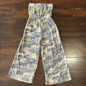 Good Girl Camouflage Wide-Leg Jumpsuit